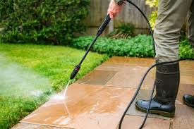power washing garden